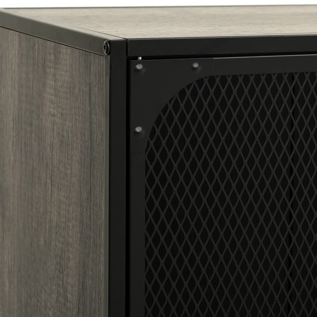 vidaXL Έπιπλο Τηλεόρασης Γκρι 105 x 36 x 47 εκ. Μέταλλο / MDF