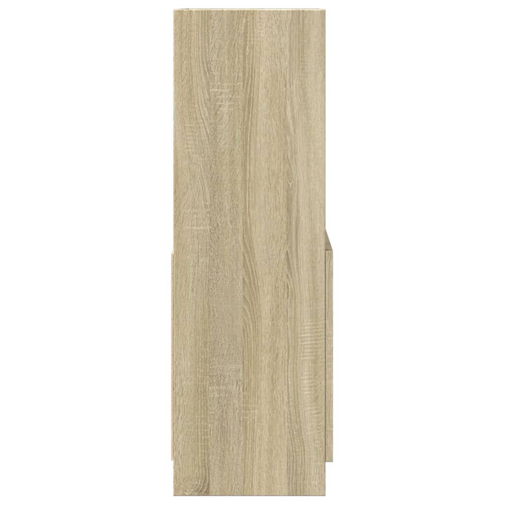 vidaXL Ντουλάπι Sonoma Δρυς 63x33x100 εκ. από Επεξεργασμένο Ξύλο