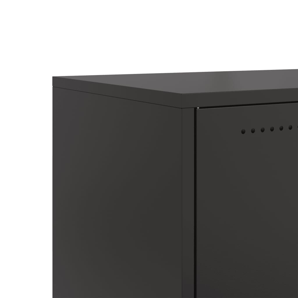 vidaXL Έπιπλο Τηλεόρασης Μαύρο 68x39x43,5 εκ. Χάλυβας