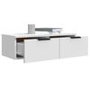 vidaXL Ντουλάπια Τοίχου 2 τεμ. Λευκά 68x30x20 εκ. Επεξεργασμένο Ξύλο
