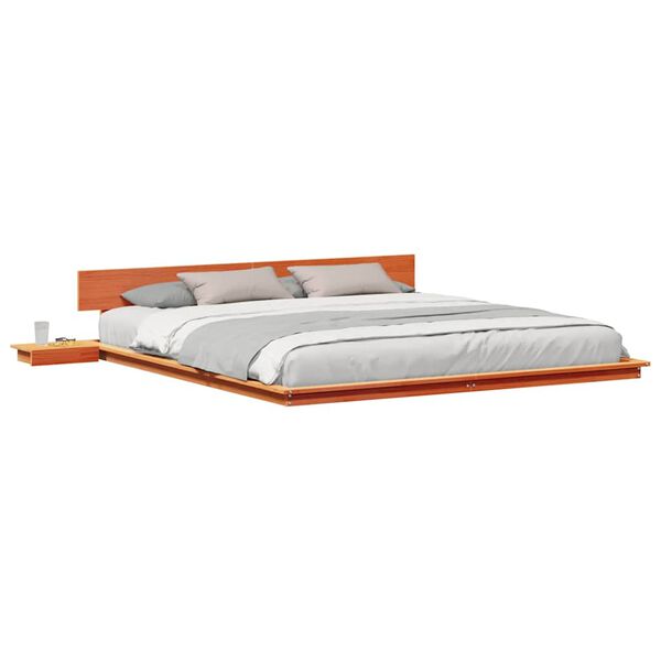 vidaXL Σκελετός Κρεβατιού Καφέ 180 x 200 cm ξύλο