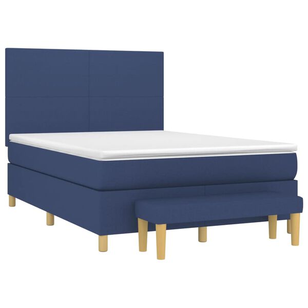 vidaXL &Kappa;&rho;&epsilon;&beta;ά&tau;&iota; Boxspring &mu;&epsilon; &Sigma;&tau;&rho;ώ&mu;&alpha; &Mu;&pi;&lambda;&epsilon; 140x200 &epsilon;&kappa;. &Upsilon;&phi;&alpha;&sigma;&mu;ά&tau;&iota;&nu;&omicron;