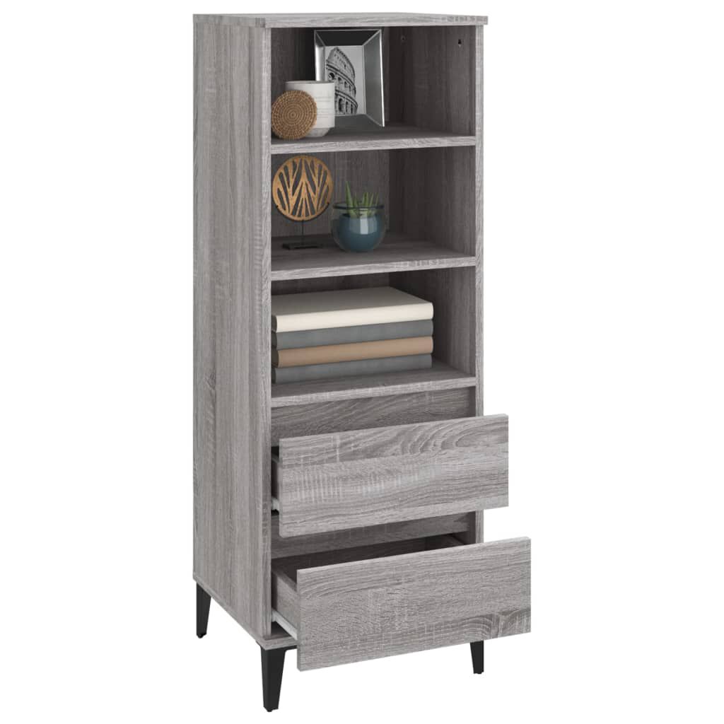 vidaXL Ντουλάπι Γκρι Sonoma 40x36x110 εκ. από Επεξεργασμένο Ξύλο