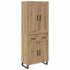 vidaXL Highboard Artisan Oak 69,5 x 34 x 180 &epsilon;&kappa;. &Epsilon;&pi;&epsilon;&xi;&epsilon;&rho;&gamma;&alpha;&sigma;&mu;έ&nu;&omicron; &xi;ύ&lambda;&omicron;