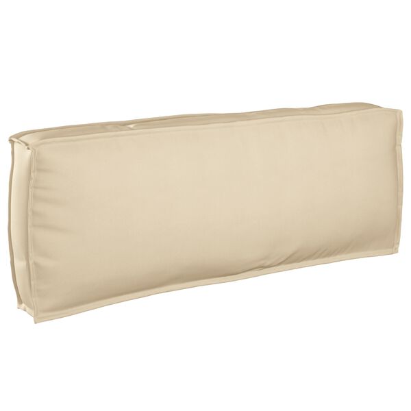 vidaXL Μαξιλάρι παλέτας για πλάτη Μπεζ 120 x 40 x 12 cm Ύφασμα Oxford