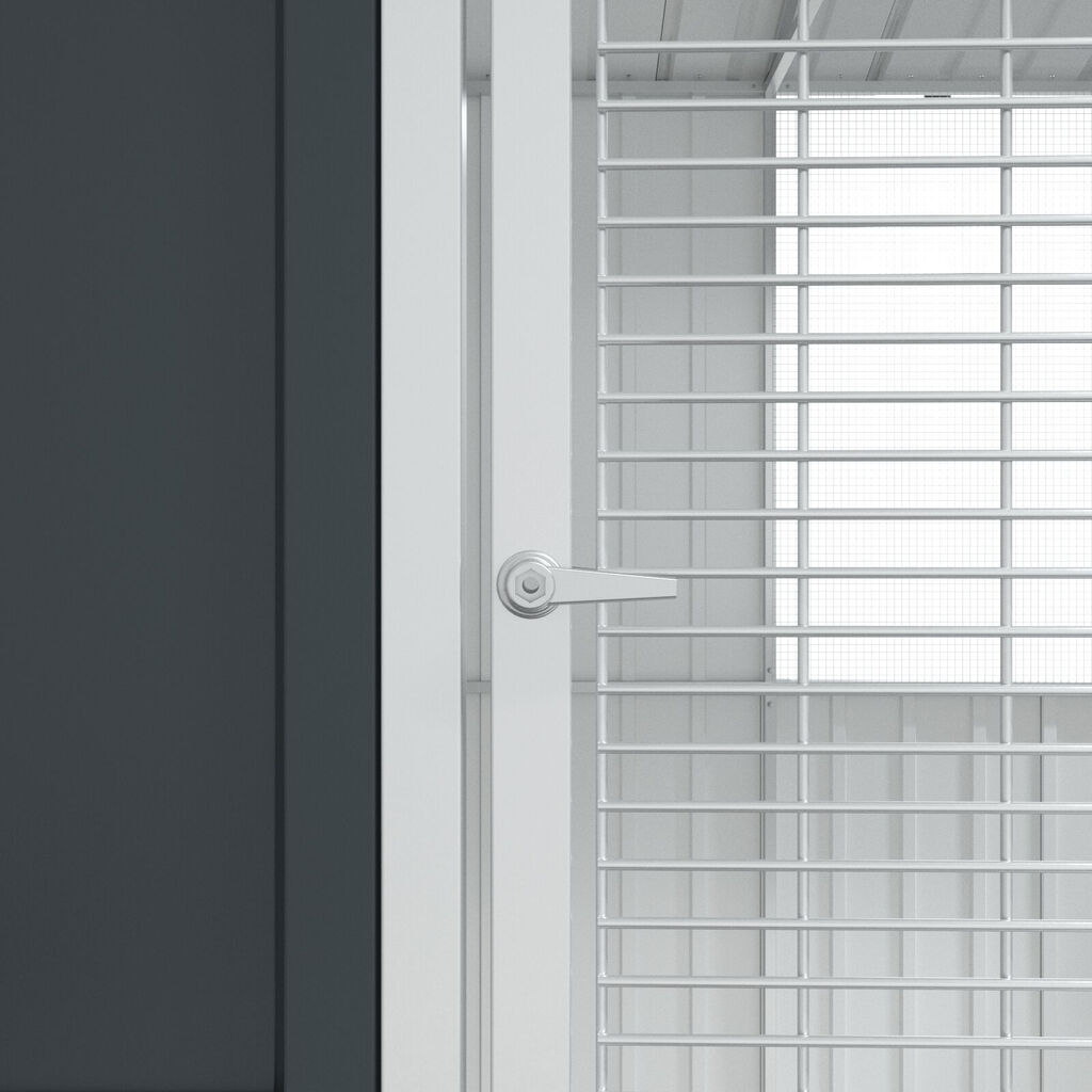 vidaXL Κλουβί Πουλιών Ανθρακί 215x78x200 εκ. Γαλβανισμένος Χάλυβας