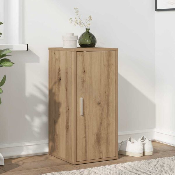 vidaXL Παπουτσοθήκη Τεχνίτης Δρυς 32x35x70 εκ. από Επεξεργασμένο Ξύλο