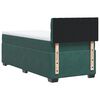 vidaXL Κρεβάτι Boxspring με Στρώμα Σκούρο Πράσινο 100x200εκ. Βελούδινο