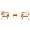 vidaXL Σετ μπιστρό 3 pcs Καφέ 75 x 45 x 38 εκ. Μασίφ ξύλο ακακίας