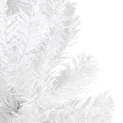vidaXL Χριστουγεννιάτικο Δέντρο Slim Λευκό 210 εκ.