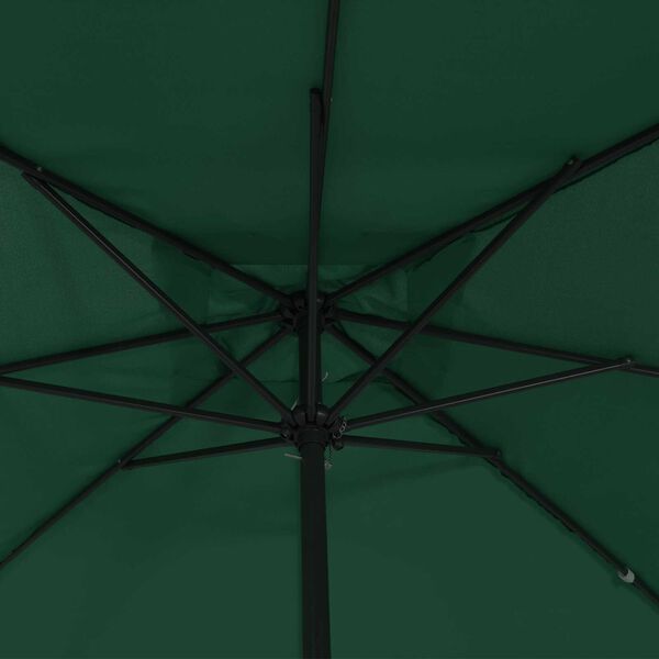 vidaXL Τετράγωνη Ομπρέλα Κηπευτικής 295 x 295 cm Πράσινη