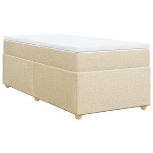 vidaXL &Kappa;&rho;&epsilon;&beta;ά&tau;&iota; Boxspring &mu;&epsilon; &Sigma;&tau;&rho;ώ&mu;&alpha; &Kappa;&rho;&epsilon;&mu; 90x200 &epsilon;&kappa;.&Upsilon;&phi;&alpha;&sigma;&mu;ά&tau;&iota;&nu;&omicron;
