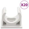 vidaXL Κανάλι Καλωδίων με Κλιπ Ø25 χιλ. 10 μ. από PVC