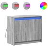 vidaXL &Nu;&tau;&omicron;&upsilon;&lambda;ά&pi;&iota; &mu;&epsilon; &Phi;ώ&tau;&alpha; LED &Gamma;&kappa;&rho;&iota; Sonoma 72x34x61 &epsilon;&kappa; &Epsilon;&pi;&epsilon;&xi;&epsilon;&rho;&gamma;&alpha;&sigma;&mu;έ&nu;&omicron; &Xi;ύ&lambda;&omicron;