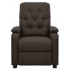 vidaXL Πολυθρόνα Μασάζ Ηλεκτρική Σκούρο Καφέ Υφασμάτινη