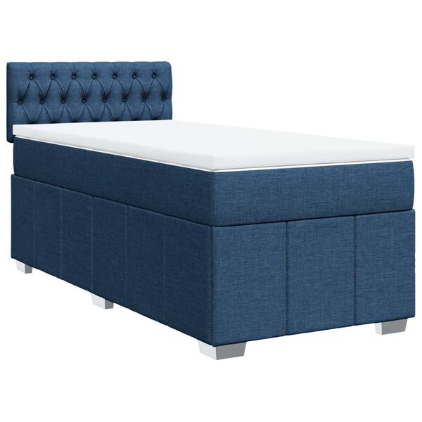 vidaXL &Kappa;&rho;&epsilon;&beta;ά&tau;&iota; Boxspring &mu;&epsilon; &Sigma;&tau;&rho;ώ&mu;&alpha; &Mu;&pi;&lambda;&epsilon; 90x190 &epsilon;&kappa;.&Upsilon;&phi;&alpha;&sigma;&mu;ά&tau;&iota;&nu;&omicron;