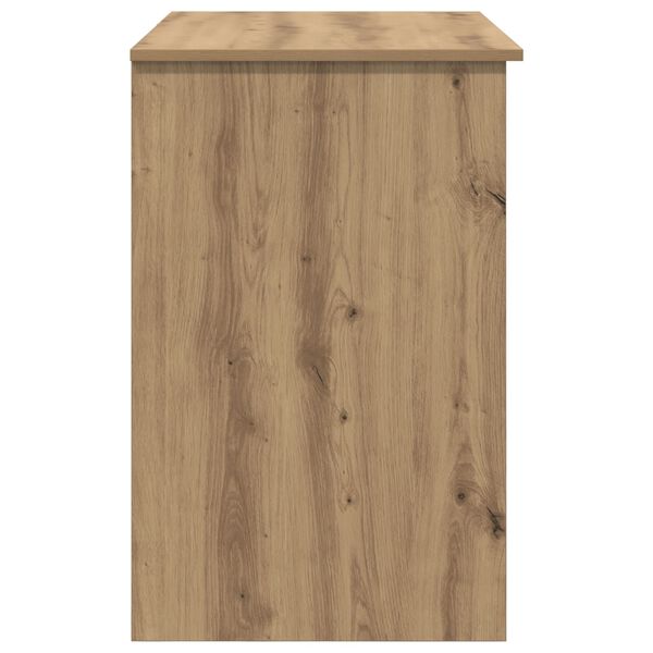 vidaXL Γραφείο με Αποθήκευση Δρυς 90x49.5x75 εκ. Επεξεργασμένο ξύλο