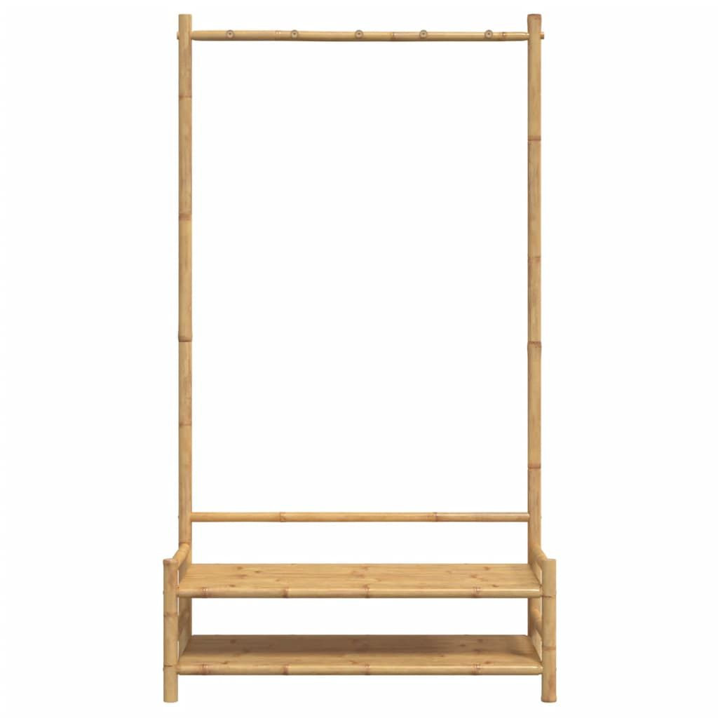 vidaXL Κρεμάστρα Ρούχων με Ράφια 103 x 40 x 183 εκ. Μπαμπού