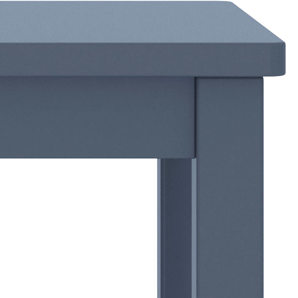 vidaXL Κομοδίνο Ανοιχτό Γκρι 35 x 30 x 47 εκ. από Μασίφ Ξύλο Πεύκου