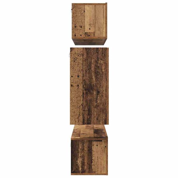 vidaXL Σετ επίπλου τηλεόρασης 6 pcs Παλαιό ξύλο 80 x 30 x 30 εκ