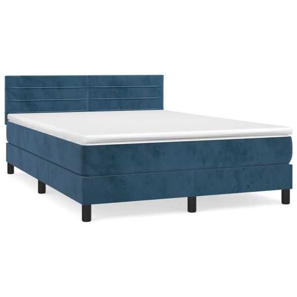 vidaXL &Kappa;&rho;&epsilon;&beta;ά&tau;&iota; Boxspring &mu;&epsilon; &Sigma;&tau;&rho;ώ&mu;&alpha; &Sigma;&kappa;&omicron;ύ&rho;&omicron; &Mu;&pi;&lambda;&epsilon; 140x190 &epsilon;&kappa;. &Beta;&epsilon;&lambda;&omicron;ύ&delta;&iota;&nu;&omicron;