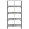 vidaXL Βιβλιοθήκη Γκρι Sonoma 78,5 x 33 x 153 εκ. Επεξεργασμένο Ξύλο