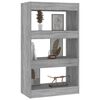 vidaXL Βιβλιοθήκη/Διαχωρ. Χώρου Γκρι Sonoma 60x30x103 εκ Επεξεργ. Ξύλο