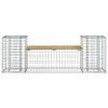 vidaXL Παγκάκι Κήπου Συρματοκιβώτιο 183x41x60,5 εκ. Εμποτ. Ξύλο Πεύκου
