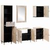 vidaXL Σετ Επίπλων Μπάνιου με συρτάρι 5 pcs Λευκό 38 x 33 x 160 εκ.