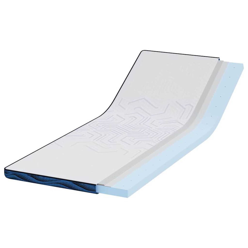 vidaXL Στρώματα Λευκό και μπλε 70 x 200 cm Αφρός μνήμης τζελ