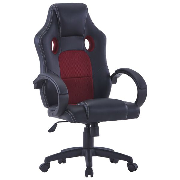 vidaXL Καρέκλα Gaming Μπορντό από Συνθετικό Δέρμα