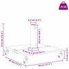 vidaXL Εξωτερική βάση ομπρέλας Σκούρο γκρι 45 x 45 x 31 εκ. Ατσάλι