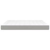 vidaXL Στρώμα με Pocket Springs Ανοιχτό Γκρι 180x200x20 εκ. Υφασμάτινο