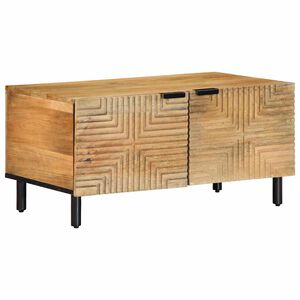 vidaXL &Tau;&rho;&alpha;&pi;&epsilon;&zeta;ά&kappa;&iota; &sigma;&alpha;&lambda;&omicron;&nu;&iota;&omicron;ύ &kappa;&alpha;&phi;έ 80x50x40 cm &mu;&alpha;&sigma;ί&phi; &xi;ύ&lambda;&omicron; Mango
