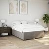 vidaXL &Kappa;&rho;&epsilon;&beta;ά&tau;&iota; Boxspring &mu;&epsilon; &Sigma;&tau;&rho;ώ&mu;&alpha; Taupe 140x200 &epsilon;&kappa;. &Upsilon;&phi;&alpha;&sigma;&mu;ά&tau;&iota;&nu;&omicron;