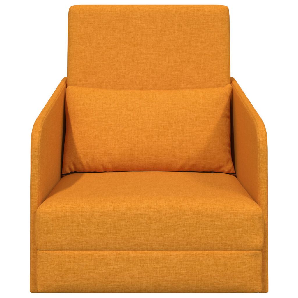 vidaXL Καναπές Κρεβάτι 2 σε 1 Σκούρο Κίτρινο 65x80x83 εκατοστά ύφασμα