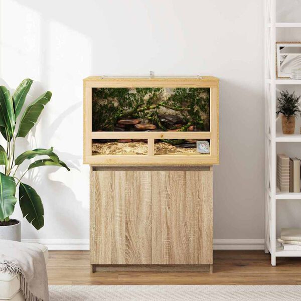 vidaXL Terrarium Καφέ 50 x 80 x 50 εκ. OSB