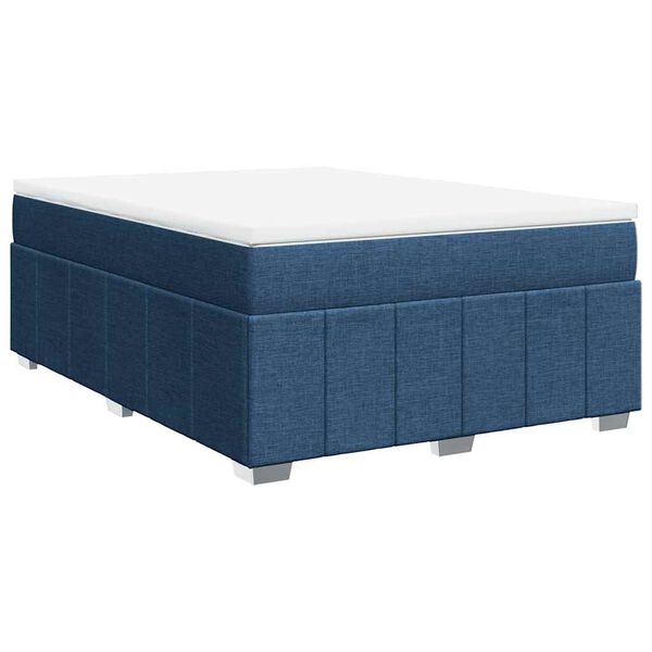 vidaXL &Kappa;&rho;&epsilon;&beta;ά&tau;&iota; Boxspring &mu;&epsilon; &Sigma;&tau;&rho;ώ&mu;&alpha; &Mu;&pi;&lambda;&epsilon; 140x190 &epsilon;&kappa;. &Upsilon;&phi;&alpha;&sigma;&mu;ά&tau;&iota;&nu;&omicron;