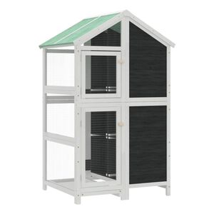vidaXL &Sigma;&pi;&iota;&tau;ά&kappa;&iota; &Pi;&omicron;&upsilon;&lambda;&iota;ώ&nu; &Gamma;&kappa;&rho;&iota; 97 x 81 x 152 &epsilon;&kappa;. &alpha;&pi;ό &Mu;&alpha;&sigma;ί&phi; &Xi;ύ&lambda;&omicron; &Pi;&epsilon;ύ&kappa;&omicron;&upsilon;