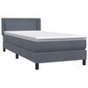vidaXL Box Spring &Kappa;&rho;&epsilon;&beta;ά&tau;&iota; &mu;&epsilon; &sigma;&tau;&rho;ώ&mu;&alpha; &Sigma;&kappa;&omicron;ύ&rho;&omicron; &gamma;&kappa;&rho;&iota; 80x210 &epsilon;&kappa;. &Beta;&epsilon;&lambda;&omicron;ύ&delta;&iota;&nu;&omicron;