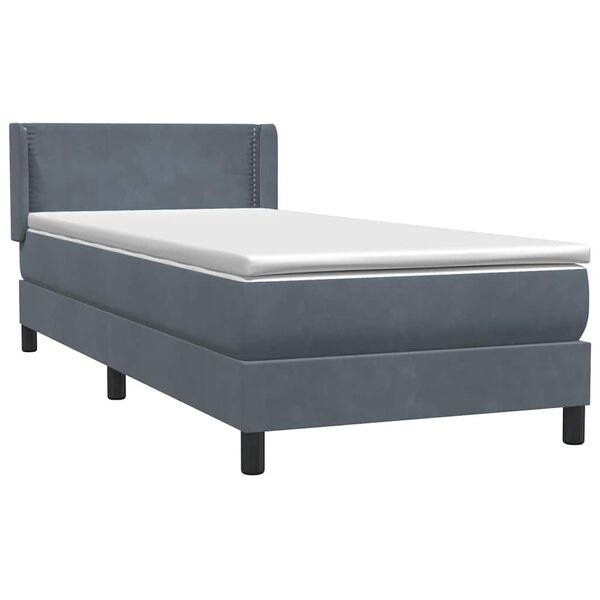 vidaXL Box Spring &Kappa;&rho;&epsilon;&beta;ά&tau;&iota; &mu;&epsilon; &sigma;&tau;&rho;ώ&mu;&alpha; &Sigma;&kappa;&omicron;ύ&rho;&omicron; &gamma;&kappa;&rho;&iota; 80x210 &epsilon;&kappa;. &Beta;&epsilon;&lambda;&omicron;ύ&delta;&iota;&nu;&omicron;