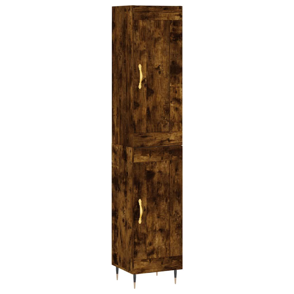 vidaXL Ντουλάπι Καπνιστή δρυς 34,5x34x180 εκ. από Επεξεργασμένο Ξύλο