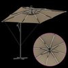 vidaXL Ομπρέλα Cantilever Banana Taupe 249 x 249 x 250 εκ.