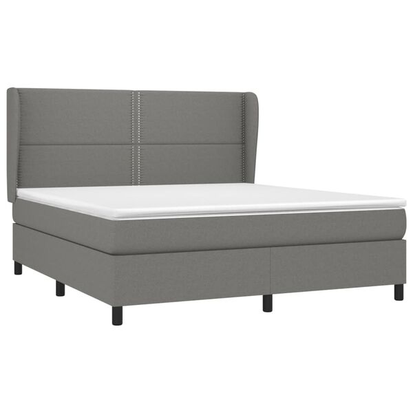 vidaXL &Kappa;&rho;&epsilon;&beta;ά&tau;&iota; Boxspring &mu;&epsilon; &Sigma;&tau;&rho;ώ&mu;&alpha; &Sigma;&kappa;&omicron;ύ&rho;&omicron; &Gamma;&kappa;&rho;&iota; 160x200 &epsilon;&kappa; &Upsilon;&phi;&alpha;&sigma;&mu;ά&tau;&iota;&nu;&omicron;