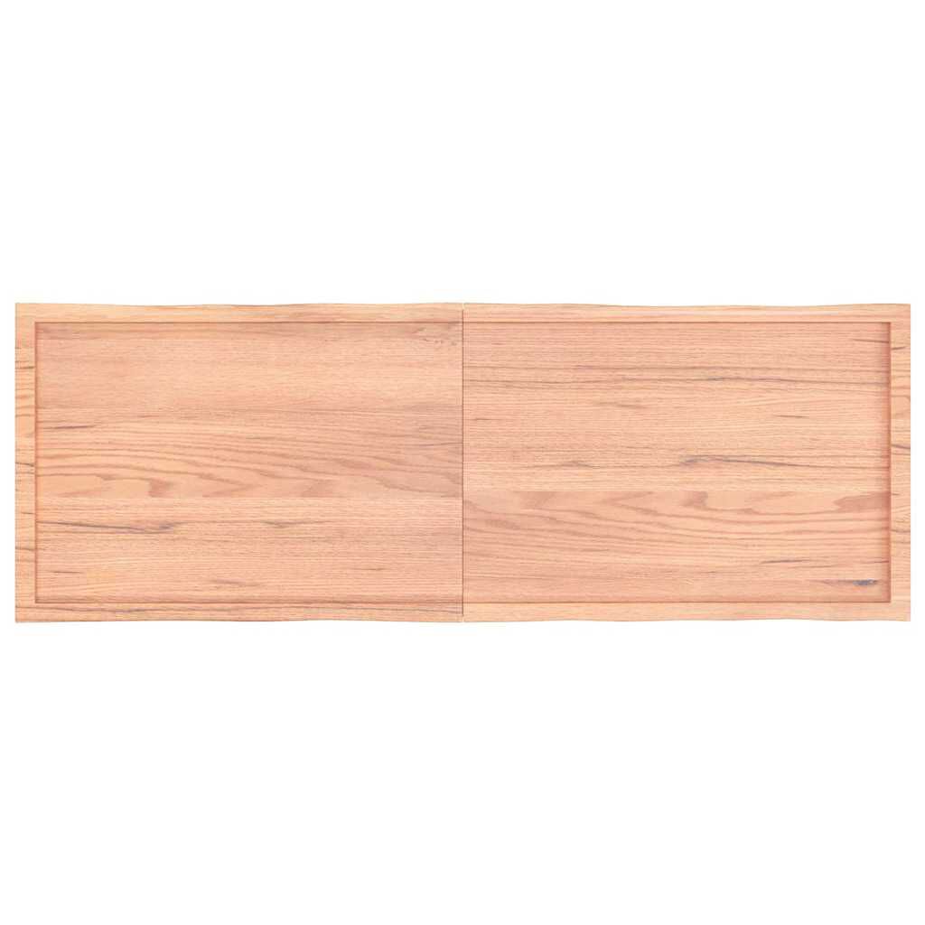vidaXL Επιφ Τραπεζιού Αν Καφέ 180x60x(2-4)εκ.Ακατέργ. Μασίφ Ξύλο Δρυός