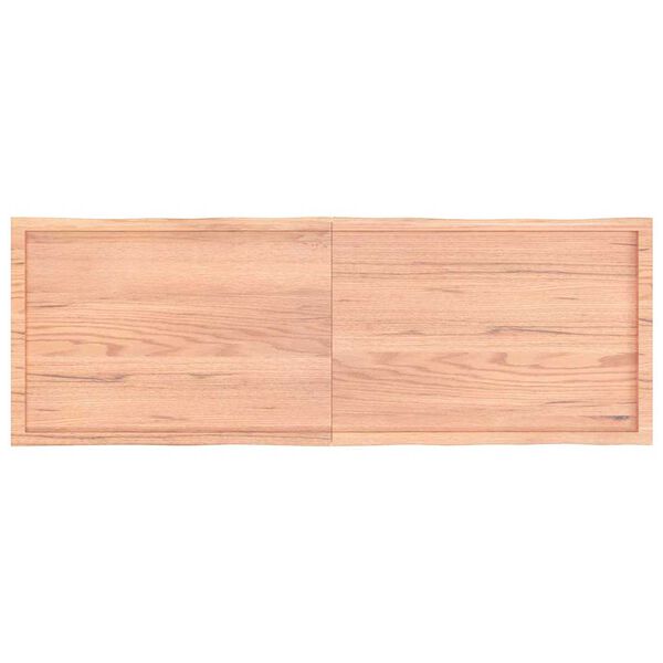 vidaXL Επιφ Τραπεζιού Αν Καφέ 180x60x(2-4)εκ.Ακατέργ. Μασίφ Ξύλο Δρυός