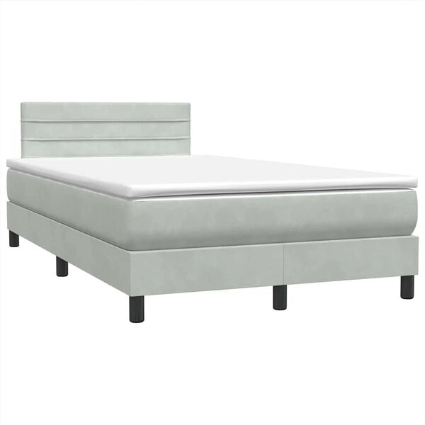 vidaXL &Kappa;&rho;&epsilon;&beta;ά&tau;&iota; Boxspring &mu;&epsilon; &Sigma;&tau;&rho;ώ&mu;&alpha; &Alpha;&nu;&omicron;&iota;&chi;&tau;ό &Gamma;&kappa;&rho;&iota; 120x210 &epsilon;&kappa;. &Beta;&epsilon;&lambda;&omicron;ύ&delta;&iota;&nu;&omicron;