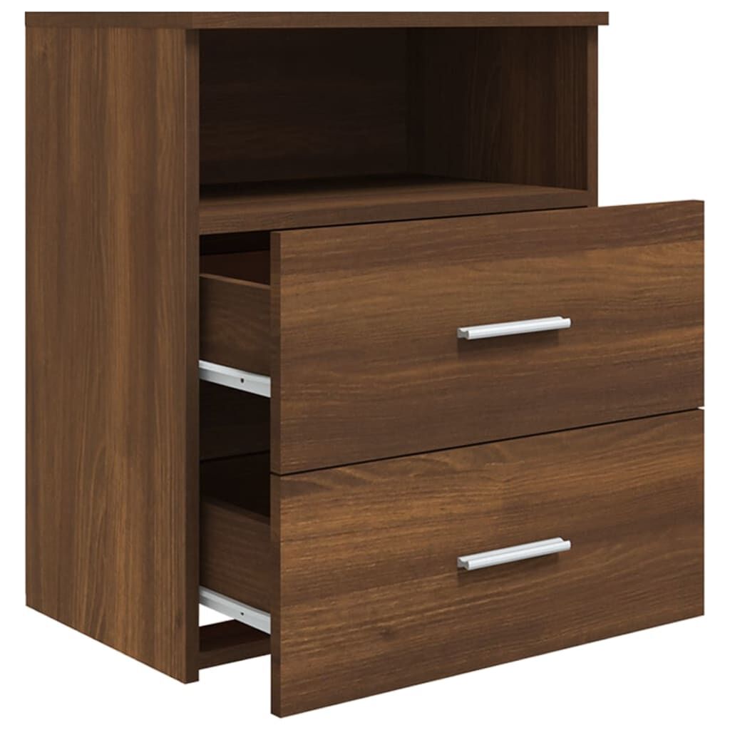 vidaXL Κομοδίνο Καφέ Δρυς 50 x 32 x 60 εκ.