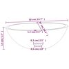 vidaXL Νιπτήρας Διάφανος 50 x 37 x 14 εκ. Γυάλινος
