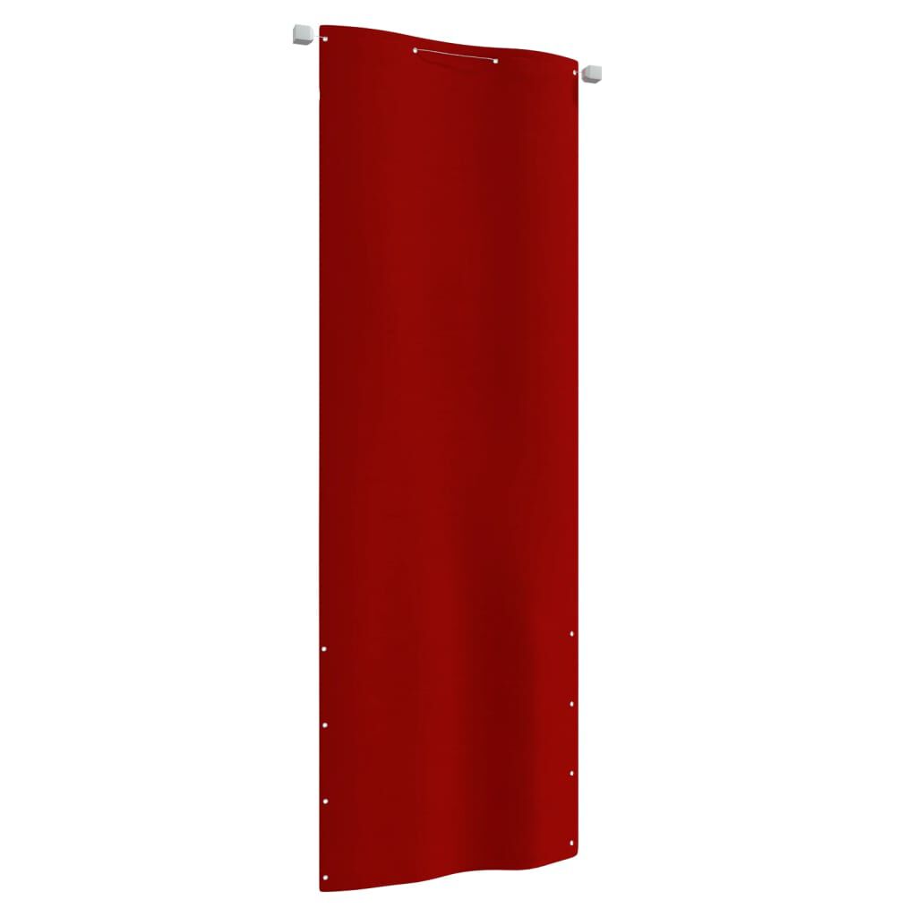 vidaXL Διαχωριστικό Βεράντας Κόκκινο 80 x 240 εκ. Ύφασμα Oxford
